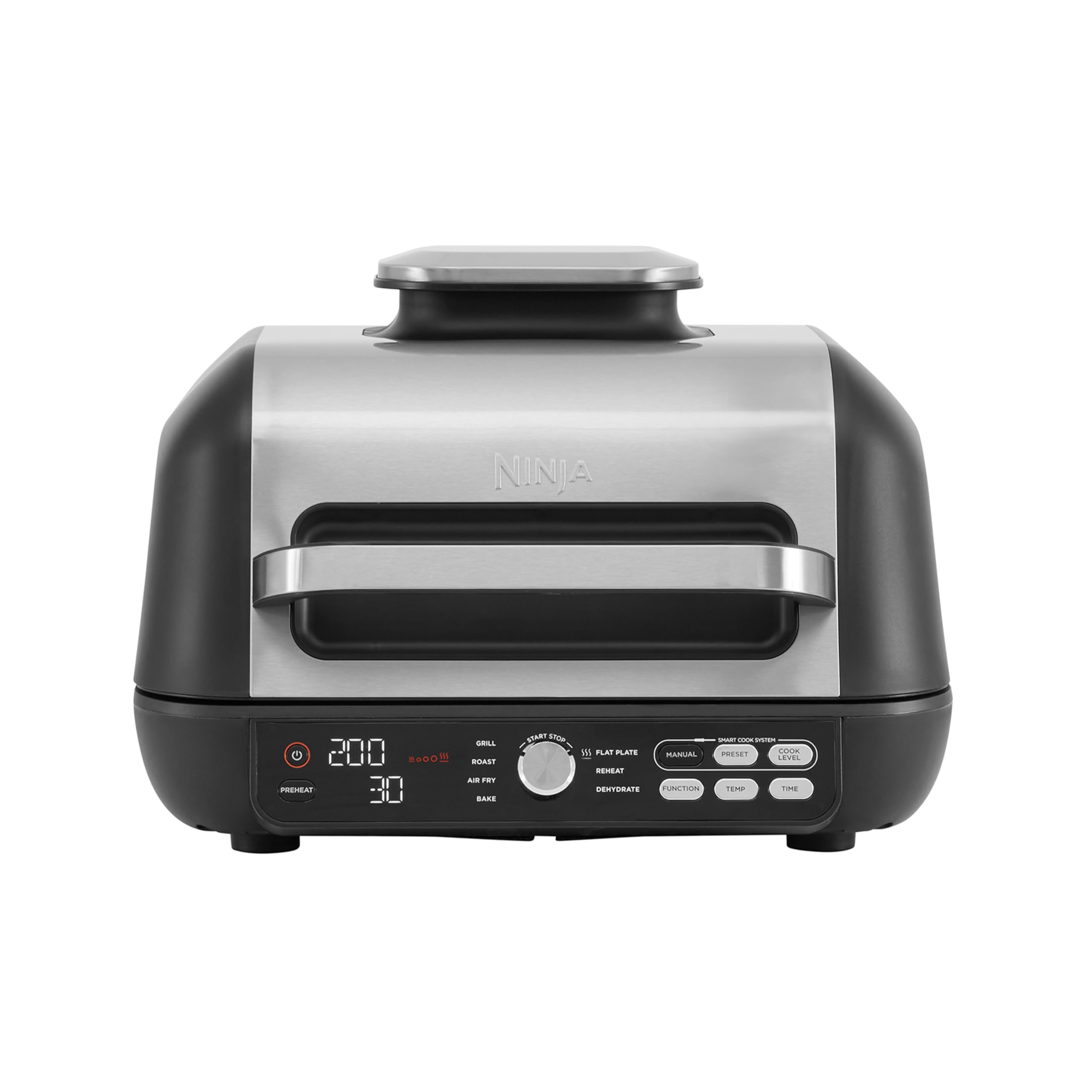 Ninja Foodi MAX PRO Health Grill, Flat Plate & Air Fryer 3.8L with Digital Cooking Probe, 7-in-1, Air Fry