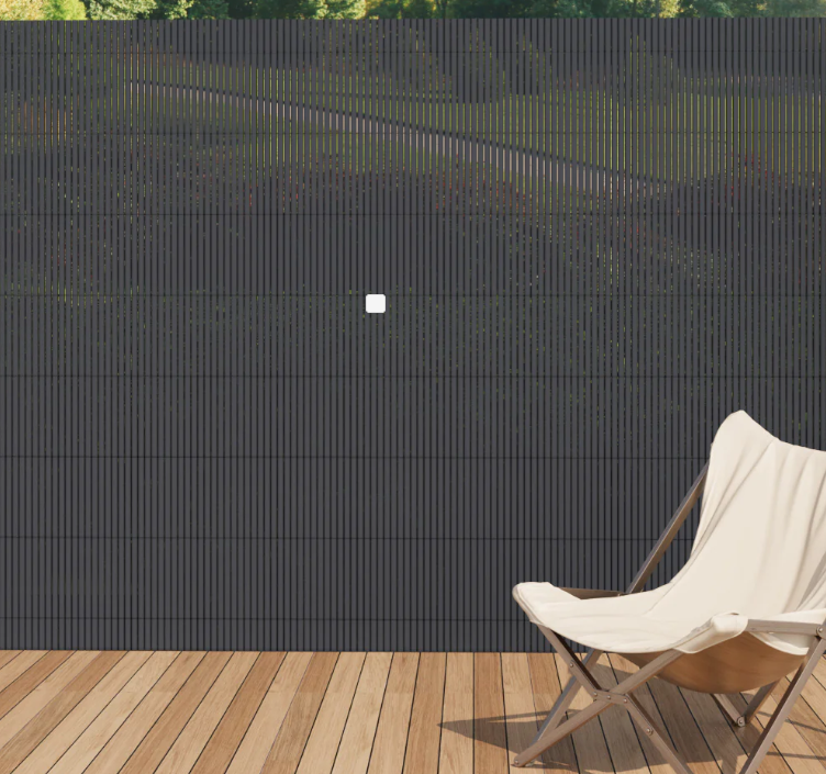 Dark Grey Garden Fence Outdoor Privacy Screen